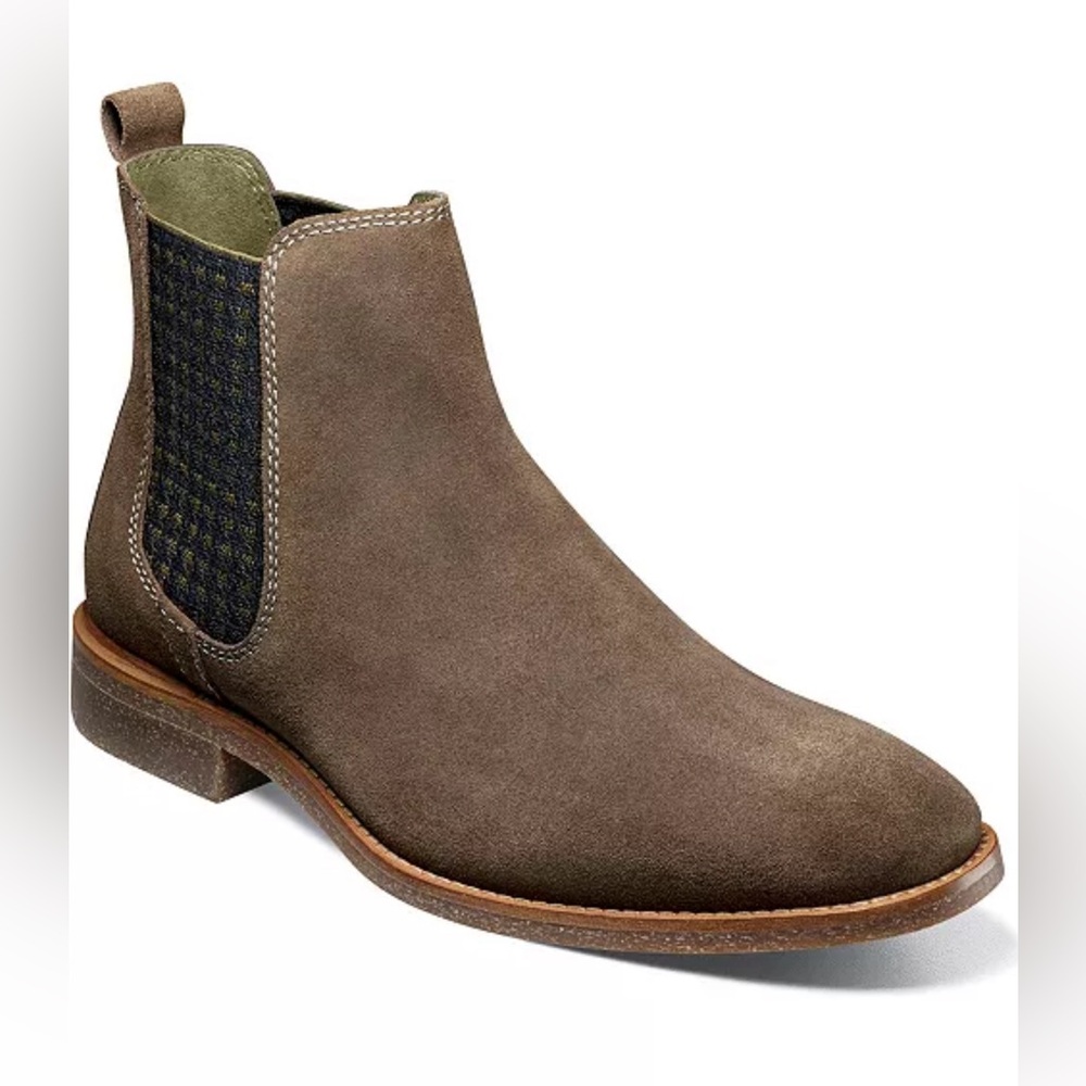 Stacy Adams Men's Gabriel Plain Toe Chelsea Boots 8M New W/Box